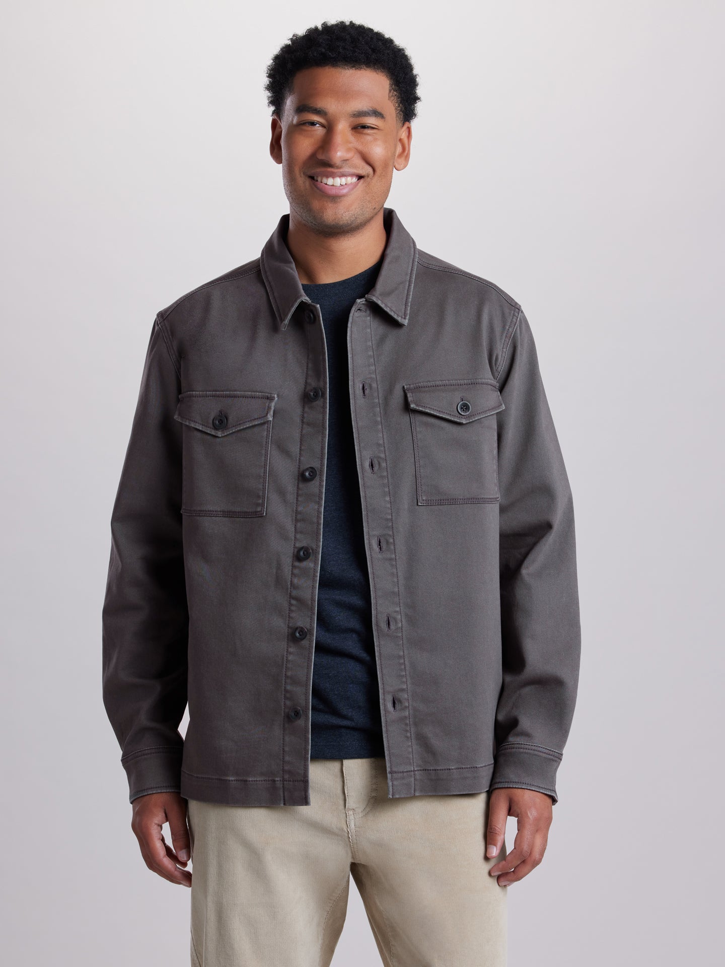 Stretch Twill Shirt Jacket | UNION