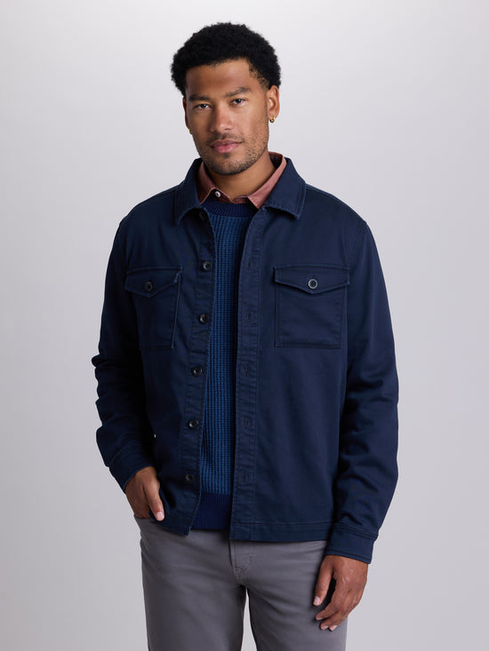 View Lounge Twill Shirt Jacket L Twilight