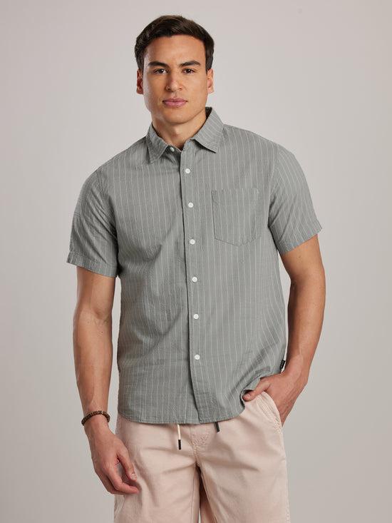 View Juptier Lightweight Seersucker Shirt S Nightshadow