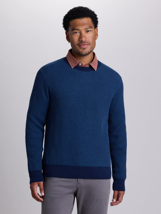 View Tucker Thermal Crew Sweater S Navy