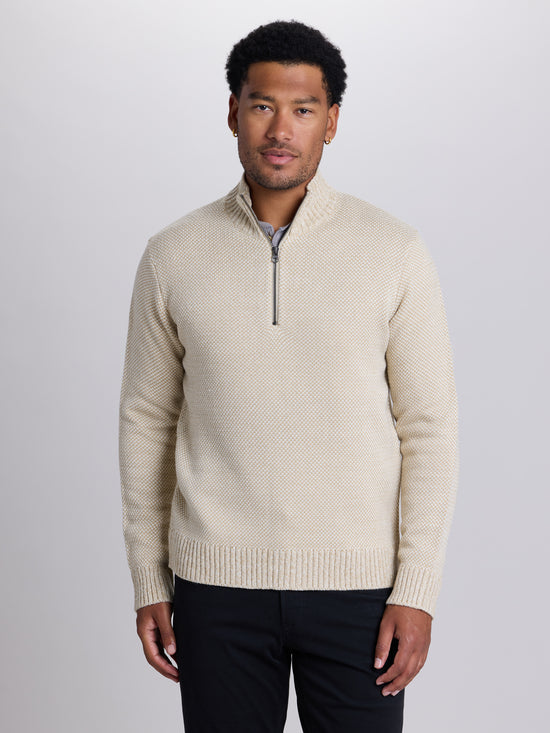 View Warren Birdseye Stitch Sweater S Chai