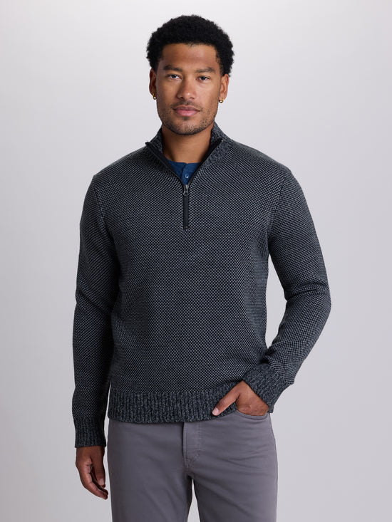 View Warren Birdseye Stitch Sweater S Skillet