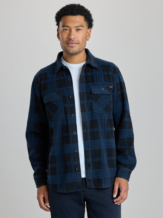 View Cascade Microfleece Shirt L True Navy
